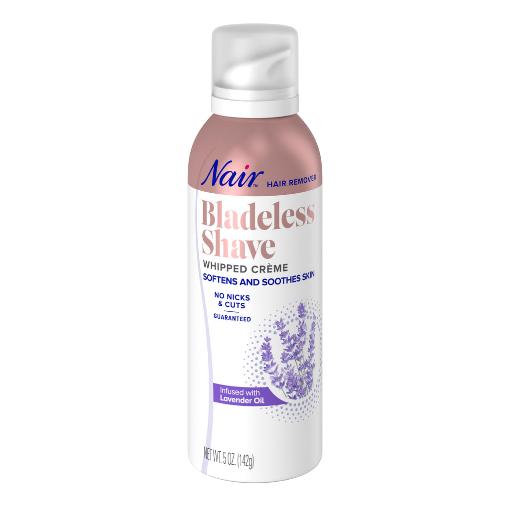 Nair Hair Remover Bladeless Shave Whipped Creme - Infused with Lavender Oil - 5 oz