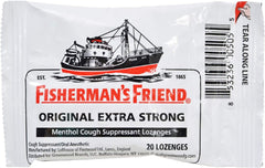 Fisherman's Friend Original Extra Strong Menthol Cough Lozenges, 20 Count, Pack of 6*