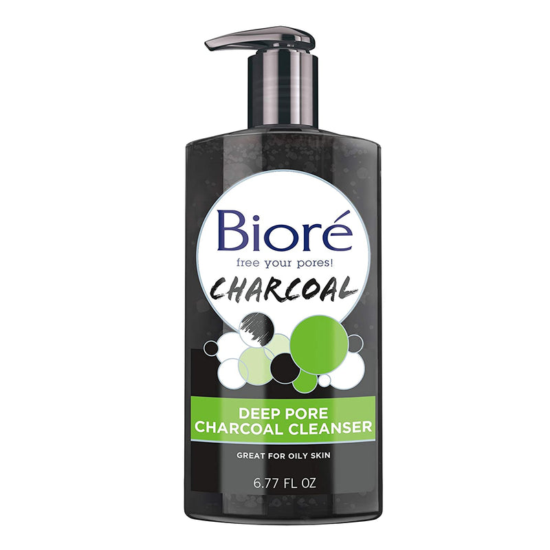 Biore Deep Pore Charcoal Cleanser, 6.77 fl oz