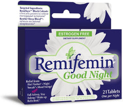 Remifemin Good Night Enzymatic Therapy Dietary Supplement for Menopausal Relief, 21 tablets