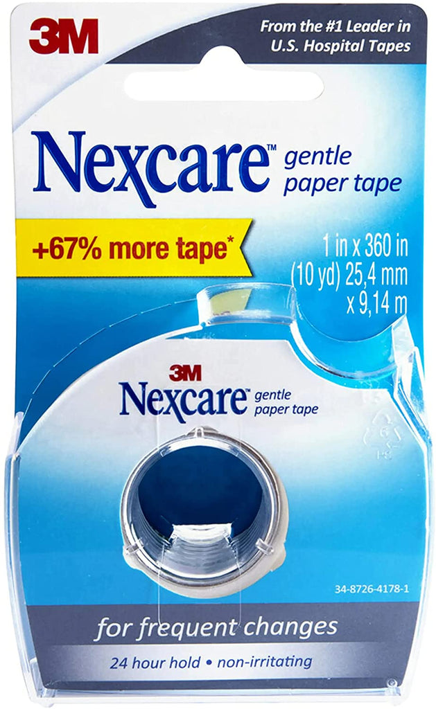 Nexcare Gentle Paper Tape Dispenser 1 in x 360 in (10 yards)*