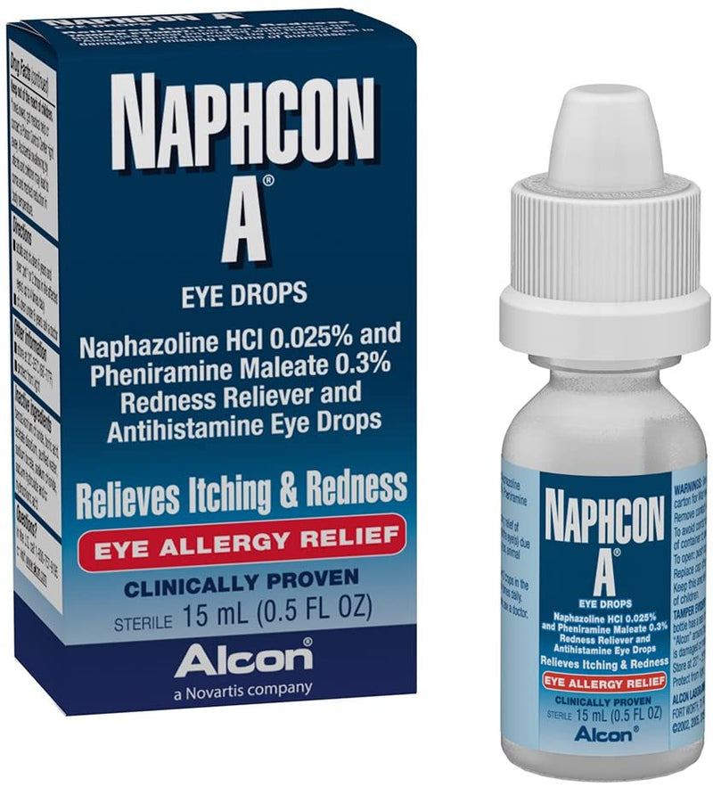 Alcon Naphcon A Eye Allergy Drops - 15 ml - Relieves Itching & Redness*