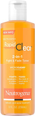 Neutrogena Rapid Clear 2-in-1 Fight & Fade Toner, 8 oz