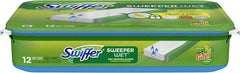 Swiffer Sweeper Multi-Surface Wet Scrubbing Pad, Floor Mop Refills, Gain Smell, 12 Count