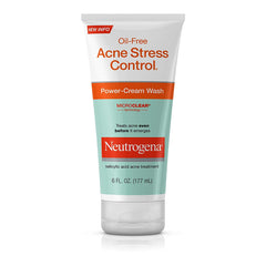 Neutrogena Oil-Free Acne Stress Control Power Cream Wash, 6 fl oz