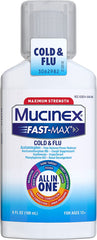 Mucinex Fast-Max Cold & Flu All-in-One Maximum Strength Liquid, 6 fl. oz.