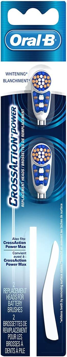 Oral B CrossAction Power Whitening Replacement Head-2 ct