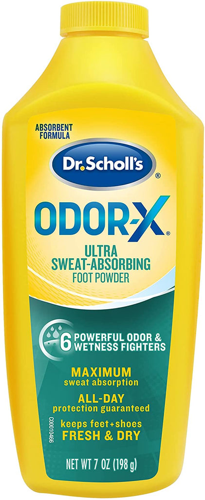 Dr Scholl's Odor-X Ultra Sweat Absorbing Foot Powder, 7 oz*