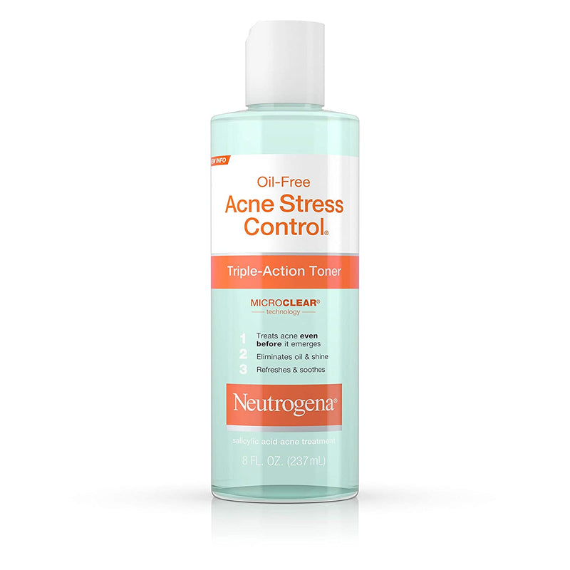 Neutrogena Oil-Free Acne Stress Control Triple Action Toner, 8 fl oz