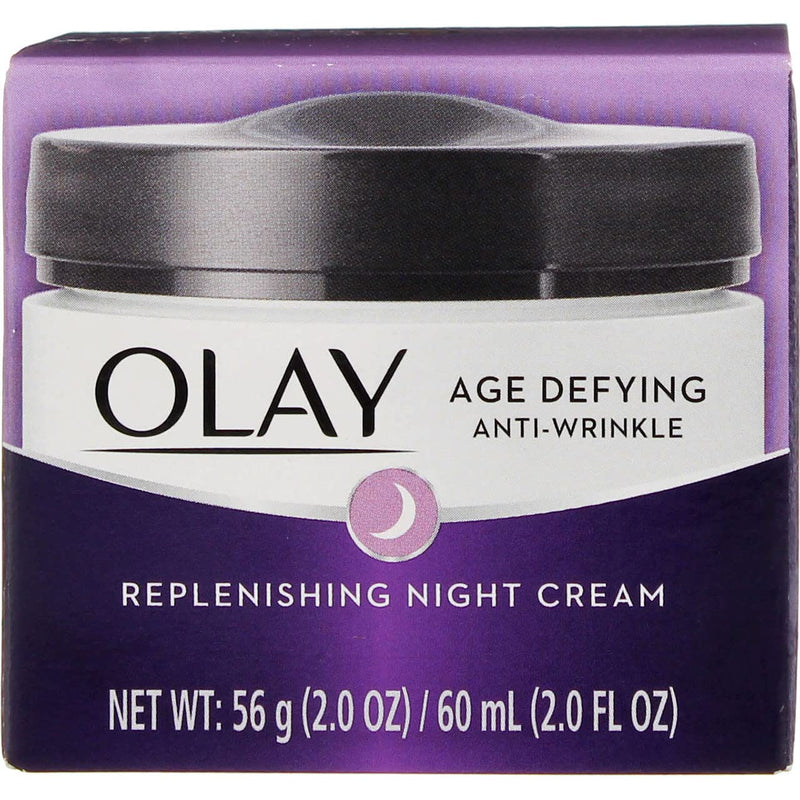 Olay Creme Du Nuit Replenishing Night Cream - Age Defying, Anti Wrinkle - 2.0 oz