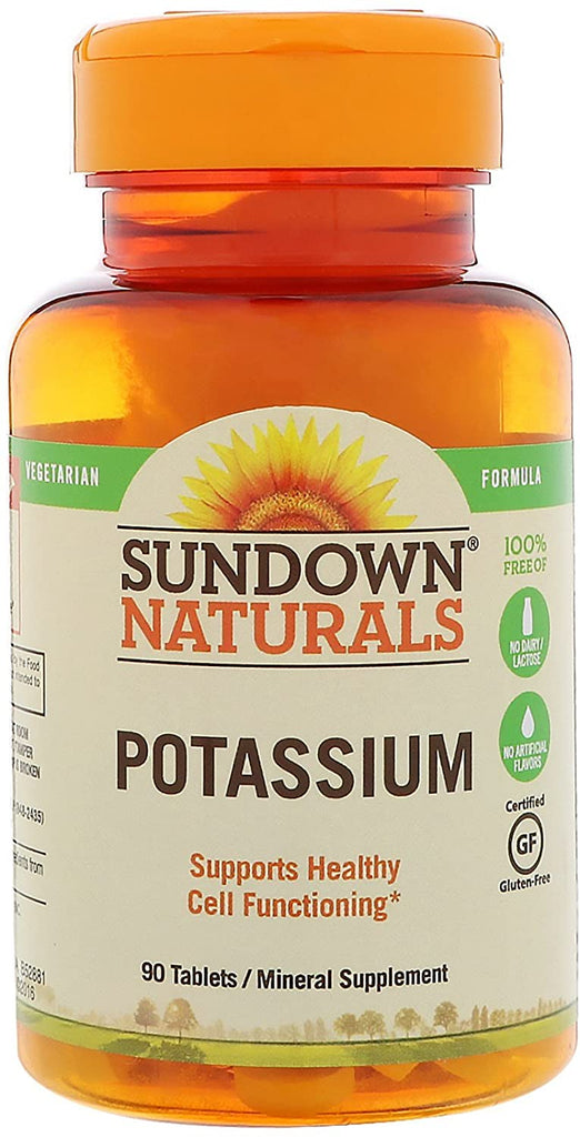 Sundown Multi Source Potassium Vegetarian, 90 Tablets, Mineral Supplement*