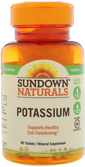 Sundown Multi Source Potassium Vegetarian, 90 Tablets, Mineral Supplement*