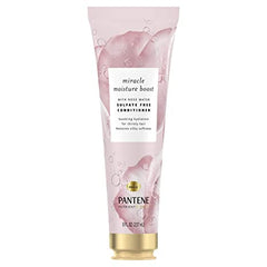 Pantene Nutrient Blends Miracle Moisture Boost Rose Water Conditioner for Dry Hair, Sulfate Free, 8 Fl Oz