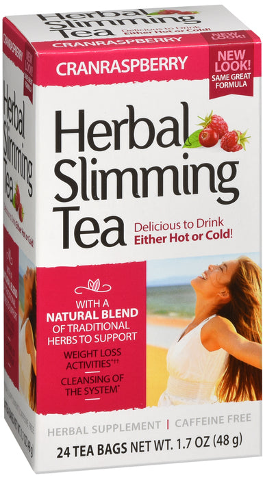 Herbal Slimming Tea Cranraspberry, 24 Tea Bags