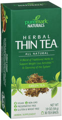 Puremark Herbal Thin Tea, Natural Green Tea, 30 ea