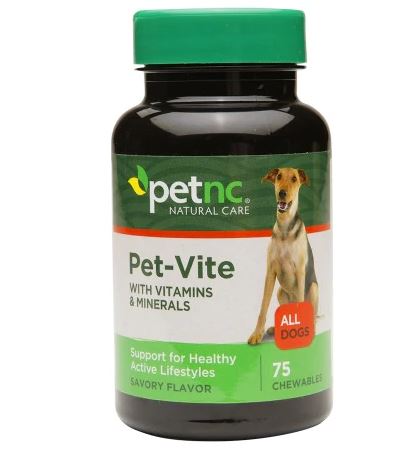 PetNC Pet-Vite All Dogs, 75 Chewables