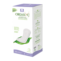 Organyc 100% Certified Organic Cotton Panty Liner, Everyday Pantiliner, Light Flow 24 CT