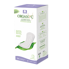 Organyc 100% Certified Organic Cotton Panty Liner, Everyday Pantiliner, Light Flow 24 CT (2 Pack)