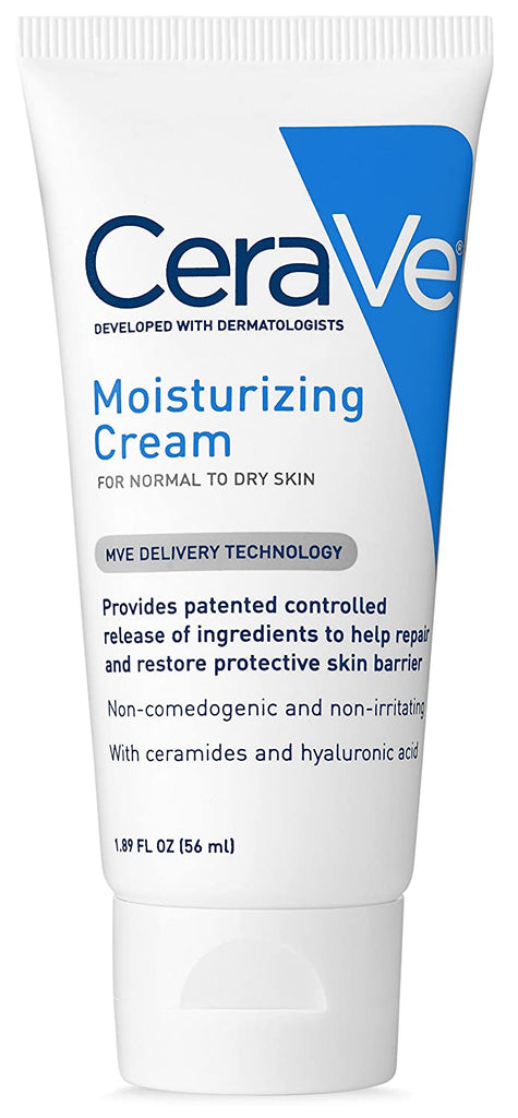 CeraVe Moisturizing Cream for Normal to Dry Skin, 1.89 oz Travel Size