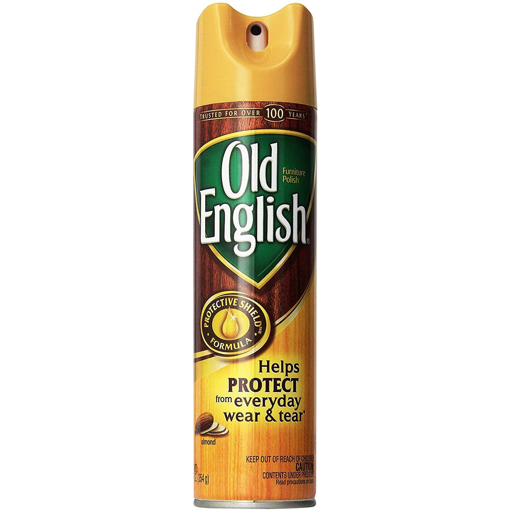 Old English Furniture Polish - Almond Scent 12.5 oz Aerosol Can