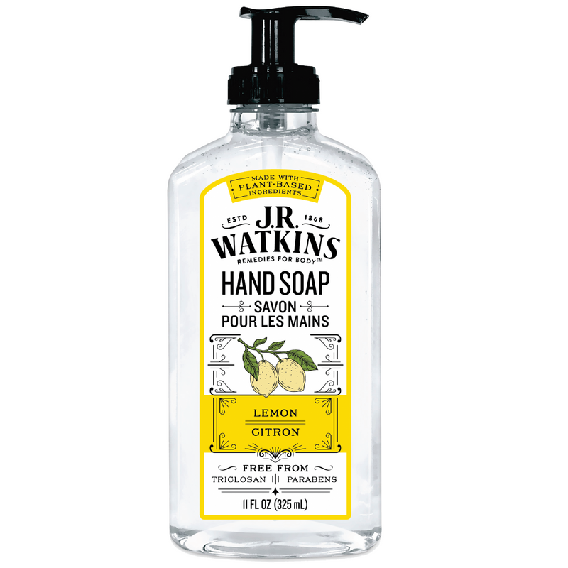 J.R. Watkins Gel Hand Soap, Lemon, 11 Fl oz