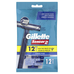 Gillette Sensor2 Disposable Razors, 12 Count