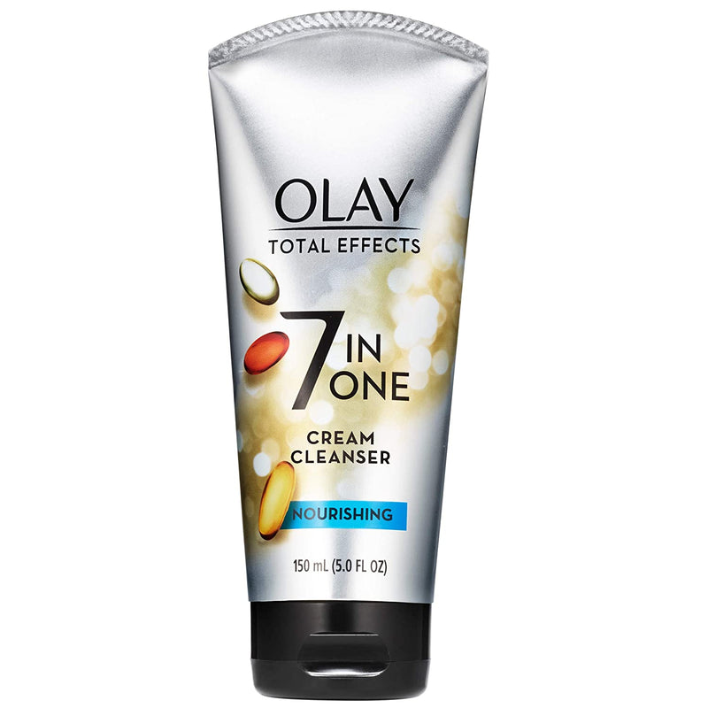 Olay 7 in 1 Total Effects Nourishing Cream Facial Cleanser, 5.0 fl oz