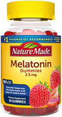 Nature Made Melatonin 2.5 mg Gummies - Dreamy Strawberry - 80 ct