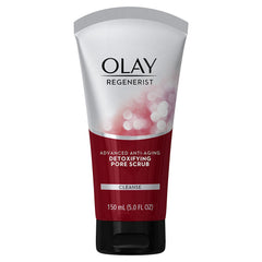 Olay Regenerist Cleanse Detoxifying Pore Scrub Facial Cleanser, 5.0 fl oz