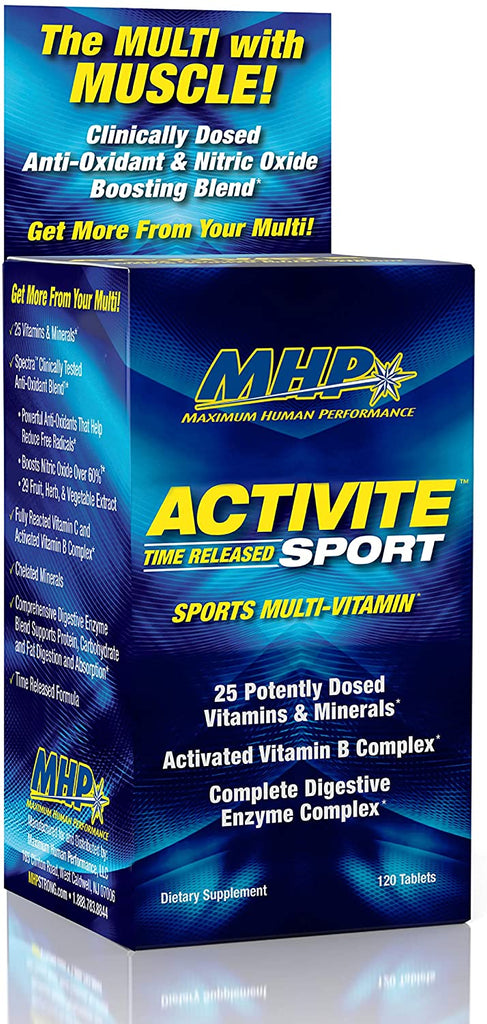 MHP Maximum Human Performance ACTIVITE Time Released Sport Multi Vitamin, 120 tablets