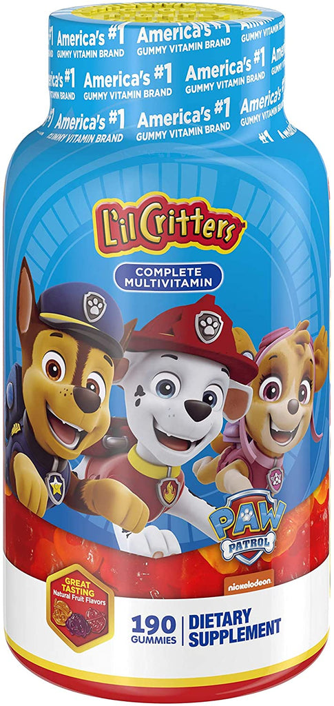 L'il Critters Gummy Multivitamins for Kids, Paw Patrol - 190 ct gummies