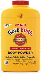 Gold Bond, Medicated Talc Free Original Strength Body Powder, 4 Ounce