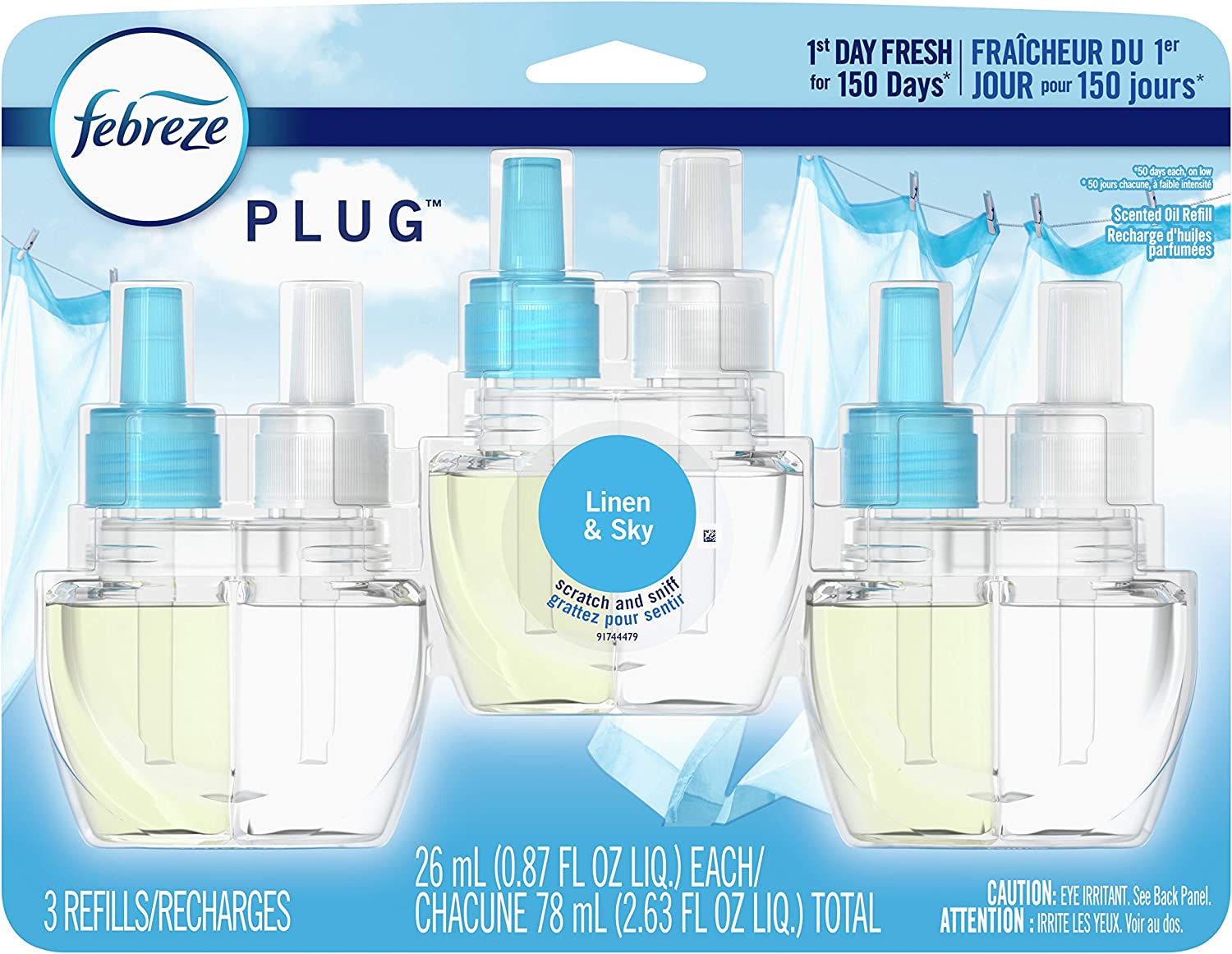 Febreze Odor-Fighting Fade Defy PLUG Air Freshener Refill