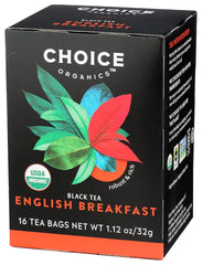 Choice Organics Robust & Rich English Breakfast Tea Bags - 16 ct, 32 grams*