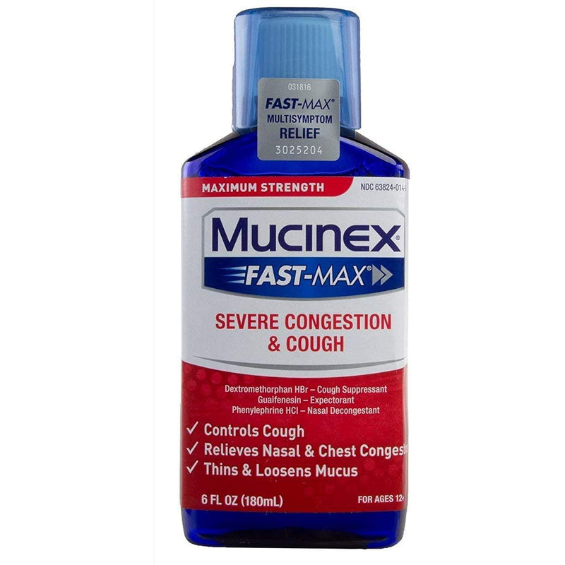 Mucinex Fast-Max Severe Congestion and Cough Liquid, 6 fl. oz.