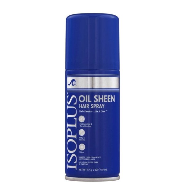Isoplus Oil Sheen Protective Hair Spray Dramatic Shine 2 oz