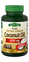 Nature's Truth Pure Extra Virgin Coconut Oil Quick Release Softgels, 1000mg, 100 Count