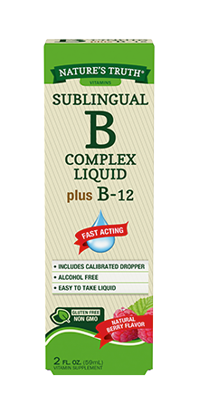 Nature's Truth B-Complex + B12 Sublingual Liquid, 2 Fl Oz