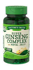 Nature's Truth Super Ginseng Complex plus Royal Jelly Quick Release Capsules, 800mg, 60 Count