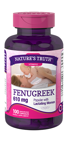 Nature's Truth Fenugreek Quick Release Capsules, 610mg, 100 Count