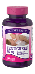 Nature's Truth Fenugreek Quick Release Capsules, 610mg, 100 Count