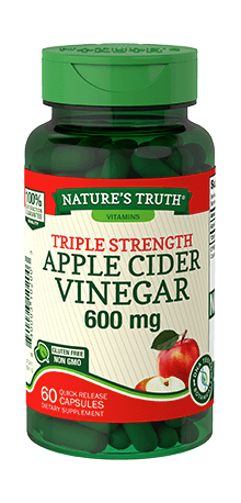 Nature's Truth Apple Cider Vinegar Quick Release Capsules, 600mg, 60 Count
