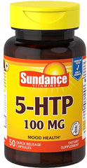 Sundance Vitamins 5-HTP Tablets, 100 mg, 50 Count