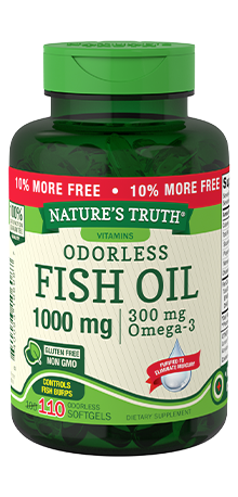 Nature's Truth Odorless Fish Oil Softgels, 1000mg, 110 Count*