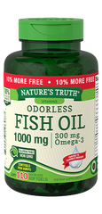 Nature's Truth Odorless Fish Oil Softgels, 1000mg, 110 Count*