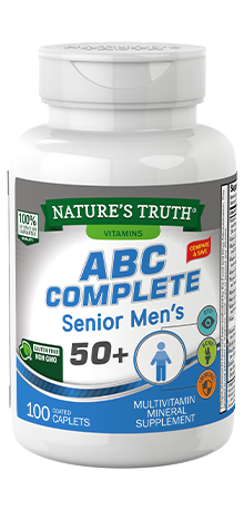 Nature's Truth ABC Complete Senior Men's 50+ Coated Caplets, 100 Count