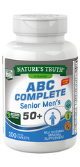 Nature's Truth ABC Complete Senior Men's 50+ Coated Caplets, 100 Count