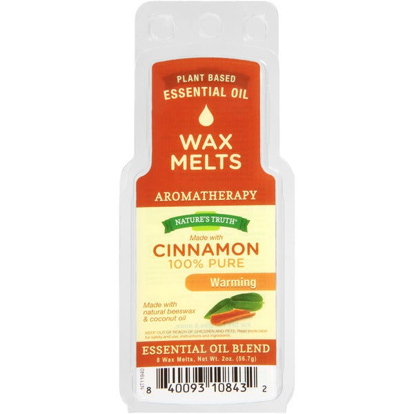 Nature's Truth Aromatherapy Wax Melts, Cinnamon, 8 Count