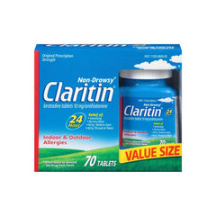 Claritin 24 Hour Non Drowsy Allergy Relief Tablets , 70 Count