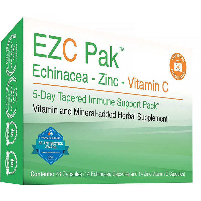 EZC Pak 5 Day Tapered Echinacea, Zinc and Vitamin C Herbal Supplement, 28 Ea*